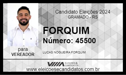 Candidato FORQUIM 2024 - GRAMADO - Eleições