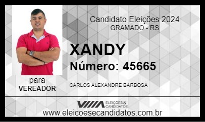 Candidato XANDY 2024 - GRAMADO - Eleições