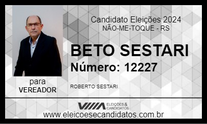 Candidato BETO SESTARI 2024 - NÃO-ME-TOQUE - Eleições