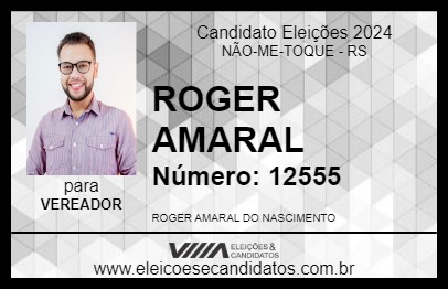 Candidato ROGER AMARAL 2024 - NÃO-ME-TOQUE - Eleições