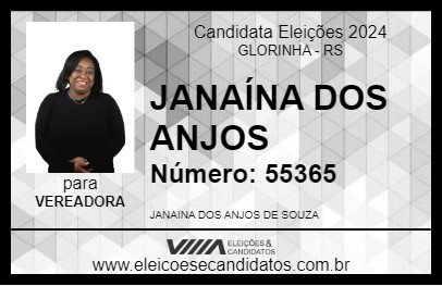 Candidato JANAÍNA DOS ANJOS 2024 - GLORINHA - Eleições