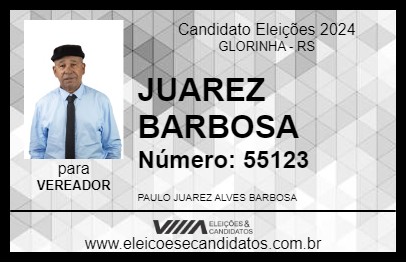 Candidato JUAREZ BARBOSA 2024 - GLORINHA - Eleições