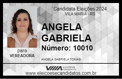 Candidato ANGELA GABRIELA 2024 - VILA MARIA - Eleições