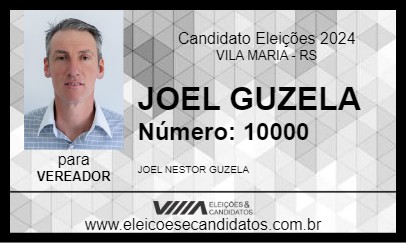 Candidato JOEL GUZELA 2024 - VILA MARIA - Eleições