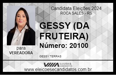 Candidato GESSY (DA FRUTEIRA) 2024 - ROCA SALES - Eleições