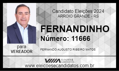 Candidato FERNANDINHO 2024 - ARROIO GRANDE - Eleições