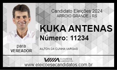 Candidato KUKA ANTENAS 2024 - ARROIO GRANDE - Eleições