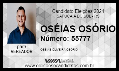 Candidato OSÉIAS OSÓRIO 2024 - SAPUCAIA DO SUL - Eleições