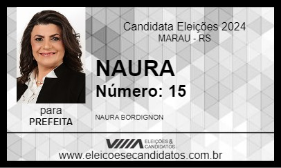 Candidato NAURA 2024 - MARAU - Eleições