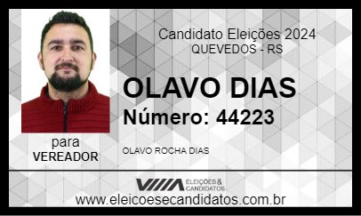 Candidato OLAVO DIAS 2024 - QUEVEDOS - Eleições