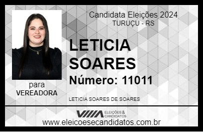 Candidato LETICIA SOARES 2024 - TURUÇU - Eleições