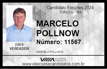 Candidato MARCELO POLLNOW 2024 - TURUÇU - Eleições