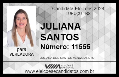 Candidato JULIANA SANTOS 2024 - TURUÇU - Eleições