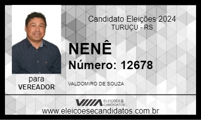 Candidato NENÊ 2024 - TURUÇU - Eleições