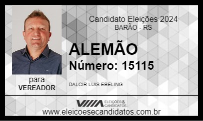 Candidato ALEMÃO 2024 - BARÃO - Eleições