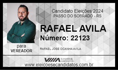 Candidato RAFAEL AVILA 2024 - PASSO DO SOBRADO - Eleições