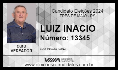 Candidato LUIZ INACIO 2024 - TRÊS DE MAIO - Eleições