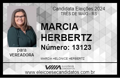 Candidato MARCIA HERBERTZ 2024 - TRÊS DE MAIO - Eleições