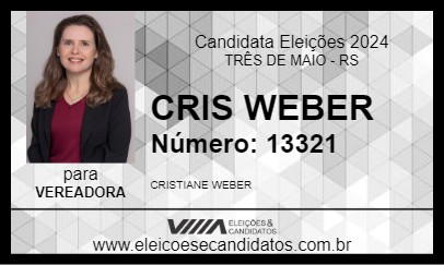 Candidato CRIS WEBER 2024 - TRÊS DE MAIO - Eleições