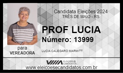 Candidato PROF LUCIA 2024 - TRÊS DE MAIO - Eleições