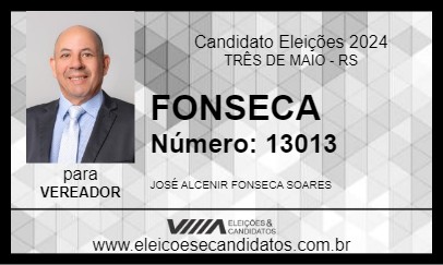 Candidato FONSECA 2024 - TRÊS DE MAIO - Eleições