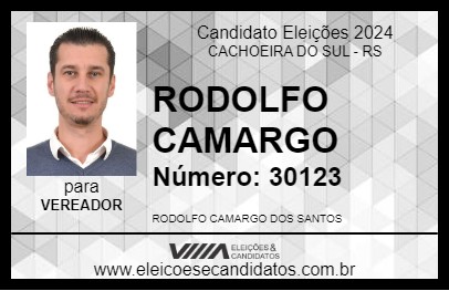 Candidato RODOLFO CAMARGO 2024 - CACHOEIRA DO SUL - Eleições