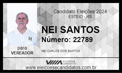 Candidato NEI SANTOS 2024 - ESTEIO - Eleições