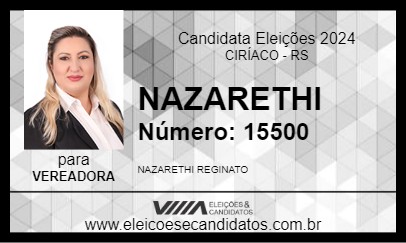 Candidato NAZARETHI 2024 - CIRÍACO - Eleições