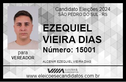 Candidato EZEQUIEL VIEIRA DIAS 2024 - SÃO PEDRO DO SUL - Eleições