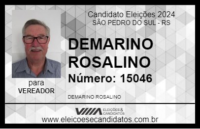 Candidato DEMARINO ROSALINO 2024 - SÃO PEDRO DO SUL - Eleições