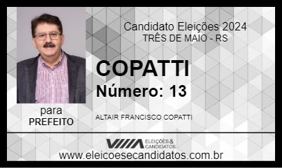 Candidato COPATTI 2024 - TRÊS DE MAIO - Eleições