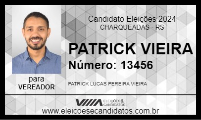 Candidato PATRICK VIEIRA 2024 - CHARQUEADAS - Eleições