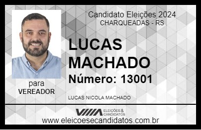 Candidato LUCAS MACHADO 2024 - CHARQUEADAS - Eleições