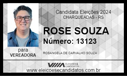 Candidato PROFE ROSE SOUZA 2024 - CHARQUEADAS - Eleições