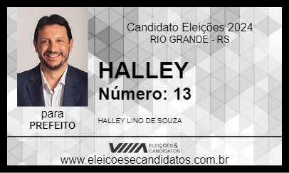 Candidato HALLEY 2024 - RIO GRANDE - Eleições