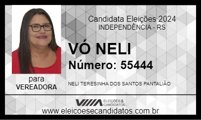 Candidato VÓ NELI 2024 - INDEPENDÊNCIA - Eleições