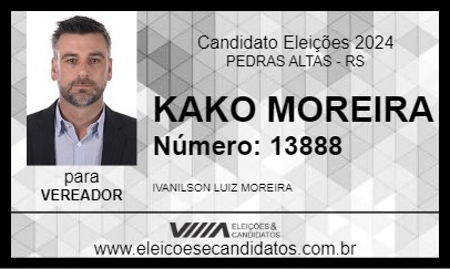 Candidato KAKO MOREIRA 2024 - PEDRAS ALTAS - Eleições