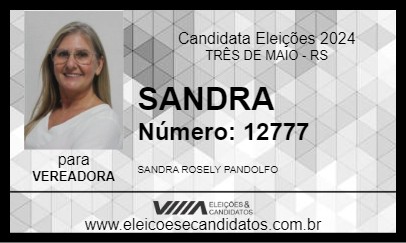 Candidato SANDRA 2024 - TRÊS DE MAIO - Eleições