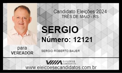 Candidato SERGIO 2024 - TRÊS DE MAIO - Eleições