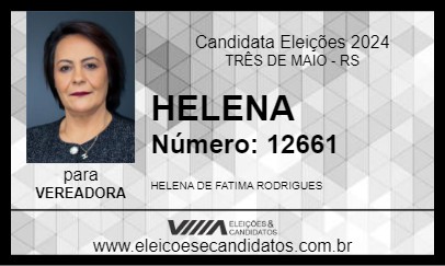 Candidato HELENA 2024 - TRÊS DE MAIO - Eleições