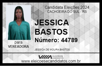 Candidato JESSICA BASTOS 2024 - CACHOEIRA DO SUL - Eleições