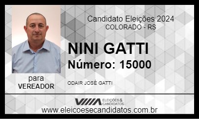 Candidato NINI GATTI 2024 - COLORADO - Eleições