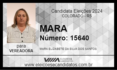 Candidato MARA 2024 - COLORADO - Eleições