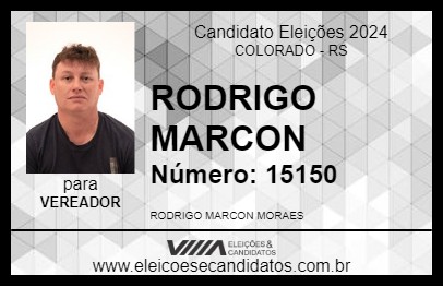 Candidato RODRIGO MARCON 2024 - COLORADO - Eleições