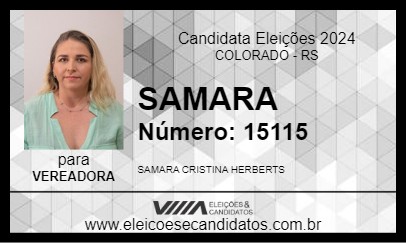 Candidato SAMARA 2024 - COLORADO - Eleições