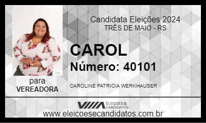 Candidato CAROL 2024 - TRÊS DE MAIO - Eleições