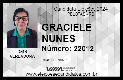 Candidato GRACIELE NUNES 2024 - PELOTAS - Eleições