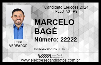 Candidato MARCELO BAGÉ 2024 - PELOTAS - Eleições