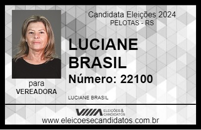 Candidato LUCIANE BRASIL 2024 - PELOTAS - Eleições