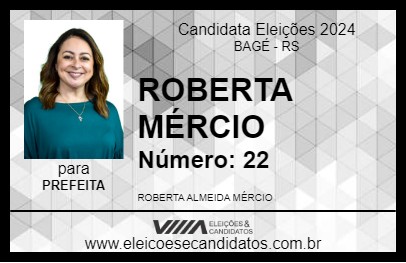 Candidato ROBERTA MÉRCIO 2024 - BAGÉ - Eleições